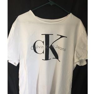 White Calvin Klein Tee